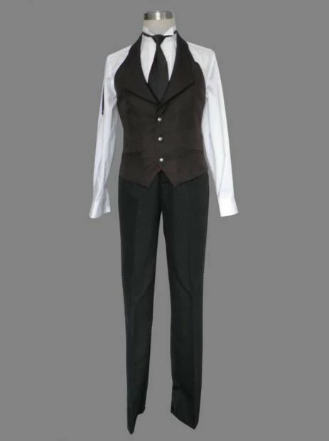 Anime Black Butler Kuroshitsuji Sebastian Uniform Cosplay Halloween Costume 6 Anime Black Butler Kuroshitsuji Sebastian Uniform Cosplay Halloween Costume