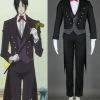 Anime Black Butler Kuroshitsuji Sebastian Uniform Cosplay Costume 2 Anime Black Butler Kuroshitsuji Sebastian Uniform Cosplay Costume