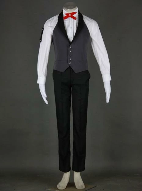 Anime Black Butler Kuroshitsuji Sebastian Uniform Cosplay Costume 6 Anime Black Butler Kuroshitsuji Sebastian Uniform Cosplay Costume