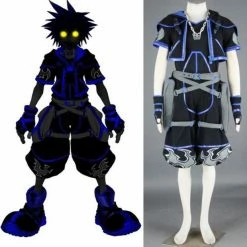 Game Kingdom Hearts Cosplay Black Sora Cosplay Costume Halloween