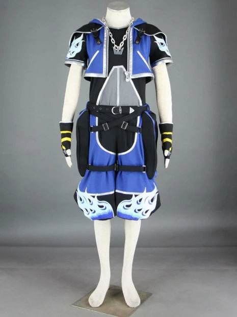 Game Kingdom Hearts Cosplay Blue Sora Cosplay Costume Halloween 3 Game Kingdom Hearts Cosplay Blue Sora Cosplay Costume Halloween