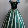 Princess Custom-made Anna Coronation Dress Embroidery Style