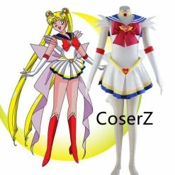 Anime Sailor Moon Costume Super S Cosplay Costume Sailor Senshi Costume Halloween