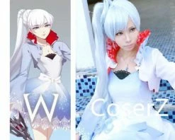 Anime Weiss Schnee White Version Cosplay Costume, RWBY White Costume