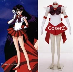 Anime Sailor Moon Sailor Mars Rei Hino Senshi Cosplay Sailor Moon Halloween Costume