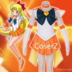 Anime Sailor Moon Cosplay Costume Minako Aino Super Sailor Venus Sailor Senshi Cosplay