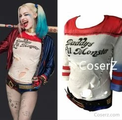 Comic Suicide Squad Harley Quinn T Shirt Harley Quinn Cosplay