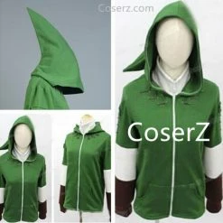 Game Custom The Legend Of Zelda Link Green Hoodie Jacket Hoodies Sweater Cosplay