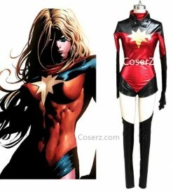Comic Custom-made Ms Marvel Cosplay, Ms Marvel Costume Carol Danvers Cosplay Costume