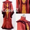 Movie/TV Star Wars Episode I The Phantom Menace Padme Amidala Red Gown Dress Robe Cosplay Costume