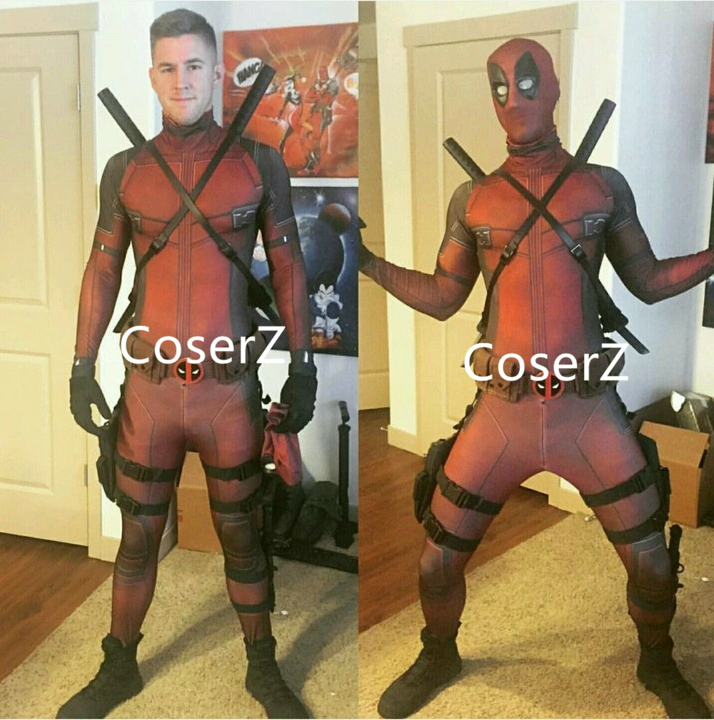 Coserz Superhero Cosplay Deadpool Custome 3D Digital Print Deadpool Cosplay Costume For Adult/Kids Promotion 7 Coserz Superhero Cosplay Deadpool Custome 3D Digital Print Deadpool Cosplay Costume For Adult/Kids Promotion