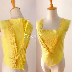 Beauty And The Beast Movie Princess Belle Costume, Belle Dress Halloween Costume For Adults DB16