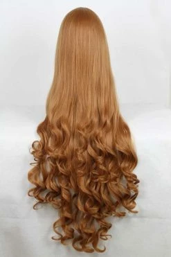 Wigs 40 Inches Blonde Long Curly Cosplay Wig Lolita Anime Wig