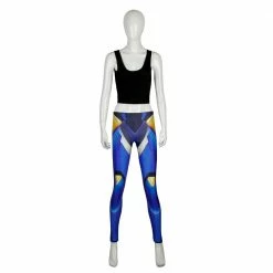 Game OW Pharah Leggings Cosplay Printed Elastic Slim Fitness Leggings Pants Trouser