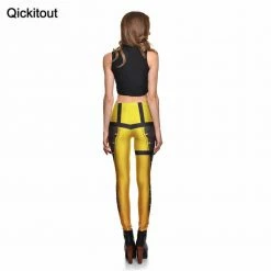 Game Overwatch Tracer Leggings Fighting Straps Leggings Printed Pants Trousers Stretch Pants