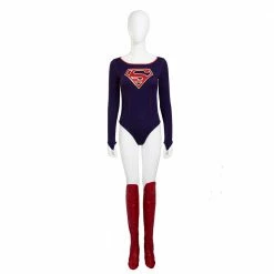 Comic Supergirl Costume Women Full Set Supergirl Cosplay Costume With Boots Cover