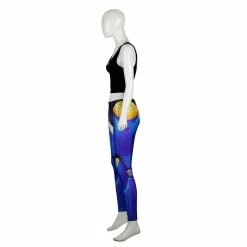 Game OW Pharah Leggings Cosplay Printed Elastic Slim Fitness Leggings Pants Trouser