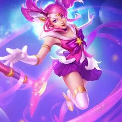 Wigs Star Guardian Lux Cosplay Wig The Lady Of Luminosity Double Ponytail Wig Halloween Pink Hair
