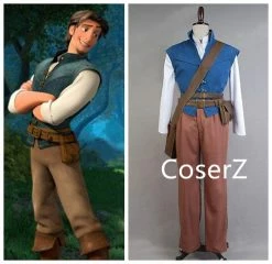 Princess Custom-made Rapunzel Prince Flynn Rider Lettuce Cosplay Costume Any Size