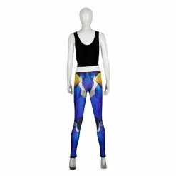 Game OW Pharah Leggings Cosplay Printed Elastic Slim Fitness Leggings Pants Trouser