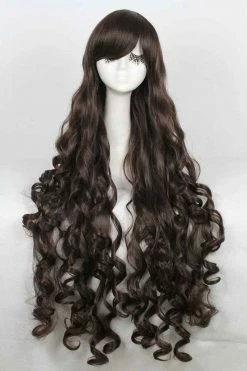 Wigs 40 Inches Blonde Long Curly Cosplay Wig Lolita Anime Wig