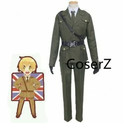 Coserz Anime APH Hetalia England Cosplay Costume, Axis Powers England Cosplay Costume