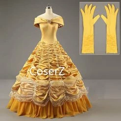 Custom-made Beauty And The Beast Princess Belle Dress Cosplay Costume