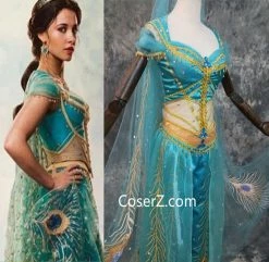 Aladdin 2019 Princess Jasmine Costume Live Action Outfits For Adults