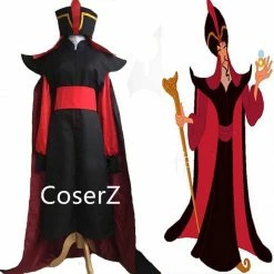 Coserz Custom Aladdin Jafar Villain Costume, Jafar Villain Cosplay Halloween Costume
