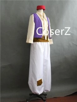 Coserz Promotion Custom Aladdin Lamp Cosplay Aladdin Costume Full Set