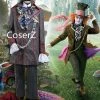 Coserz Promotion Alice In Wonderland Cosplay Johnny Depp Mad Hatter Costume For Adults Women Men