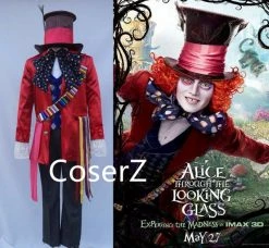Coserz Alice In Wonderland 2 Mad Hatter Cosplay Costume Adult Promotion