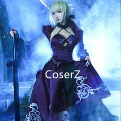 Coserz Alter Saber Cosplay Costume Fate Stay Night Costume UBW Arturia Black Dress Promotion