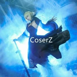 Coserz Alter Saber Cosplay Costume Fate Stay Night Costume UBW Arturia Black Dress Promotion