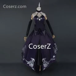 Anime Fate Stay Night Alter Saber Cosplay Costume Fate Zero Sword Costume Black Dress