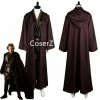 Coserz Star Wars Cosplay Costume Anakin Skywalker Costume Cosplay Halloween Outfit With Cape Set