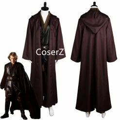 Coserz Star Wars Cosplay Costume Anakin Skywalker Costume Cosplay Halloween Outfit With Cape Set