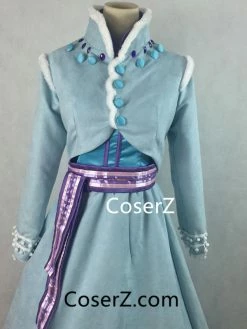 Princess Olaf's Frozen Adventure Short Anna Costume, Anna Dress, Anna Cosplay Costume 7 Princess Olaf's Frozen Adventure Short Anna Costume, Anna Dress, Anna Cosplay Costume