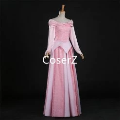 Coserz Princess Aurora Dress, Sleeping Beauty Aurora Cosplay Dress Pink