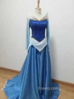 Princess Aurora Dress, Aurora Blue Dress Costume Custom Made