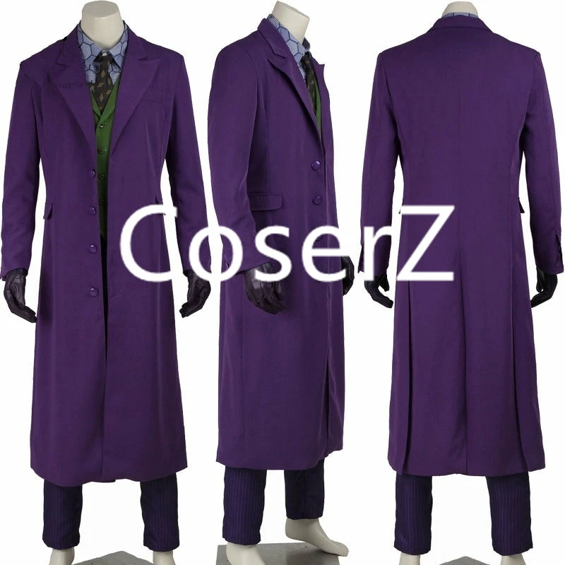 Coserz Promotion Halloween Costumes For Men Joker Jacket Batman The Dark Knight Joker Cosplay Costume Carnival Cosplay Fancy Joker Costume Batman 4 Coserz Promotion Halloween Costumes For Men Joker Jacket Batman The Dark Knight Joker Cosplay Costume Carnival Cosplay Fancy Joker Costume Batman