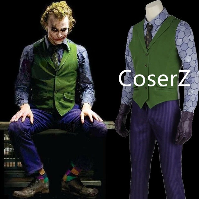 Coserz Promotion Halloween Costumes For Men Joker Jacket Batman The Dark Knight Joker Cosplay Costume Carnival Cosplay Fancy Joker Costume Batman 9 Coserz Promotion Halloween Costumes For Men Joker Jacket Batman The Dark Knight Joker Cosplay Costume Carnival Cosplay Fancy Joker Costume Batman