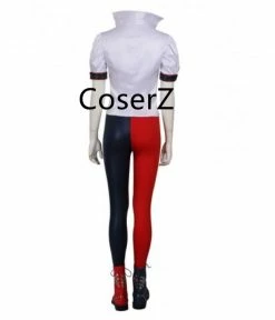 Coserz Promotion Batman: Arkham Knight Harley Quinn Cosplay Costume With Top, Pant, Skirt, Armgurads, Belts