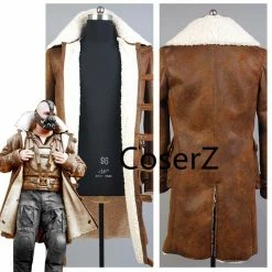 Coserz Promotion Custom Movie Batman Bane Dorrance Costume Leather Trench Coat