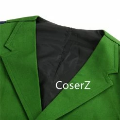 Coserz Promotion Batman Dark Knight Rise Joker Cosplay Costume Shirt + Green Vest + Tie