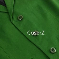 Coserz Promotion Batman Dark Knight Rise Joker Cosplay Costume Shirt + Green Vest + Tie