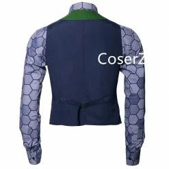 Coserz Promotion Batman Dark Knight Rise Joker Cosplay Costume Shirt + Green Vest + Tie