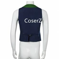 Coserz Promotion Batman Dark Knight Rise Joker Cosplay Costume Shirt + Green Vest + Tie