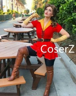 Coserz Custom Beauty And The Beast Cosplay Costume Gaston Costume With Top Gloves Belt Beauty And Beast