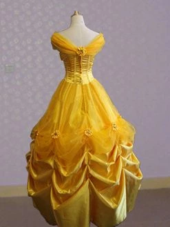 Princess Custom Beauty And The Beast Belle Dress, Belle Cosplay Costume, Belle Dresses
